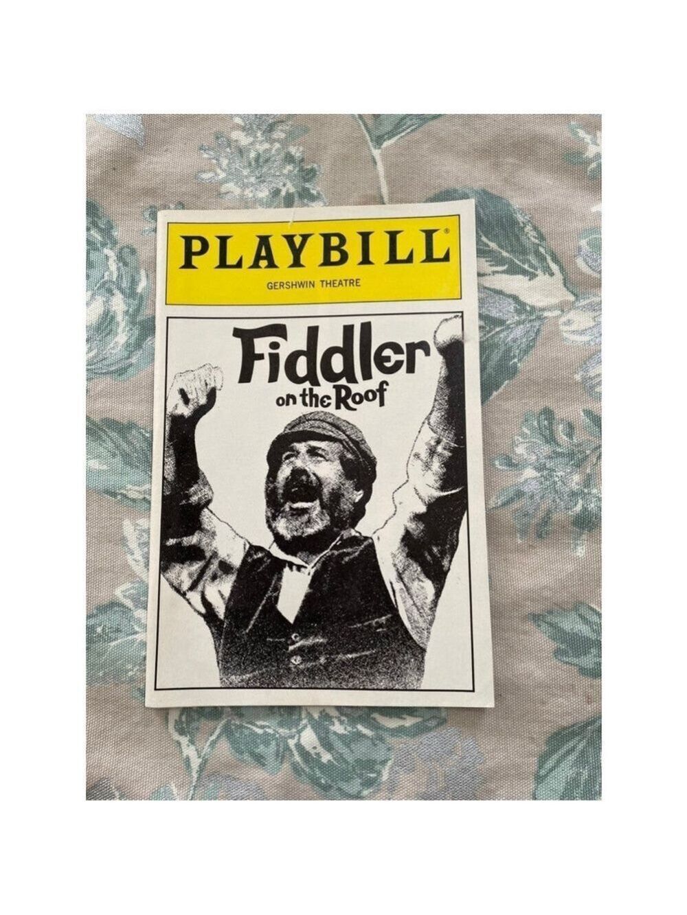 Playbill Fiddler On The Roof Broadway NYC